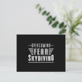 Skydive Skydive Skydiver Flugzeug Jump Funny Gift Postkarte (Stehend Vorderseite)