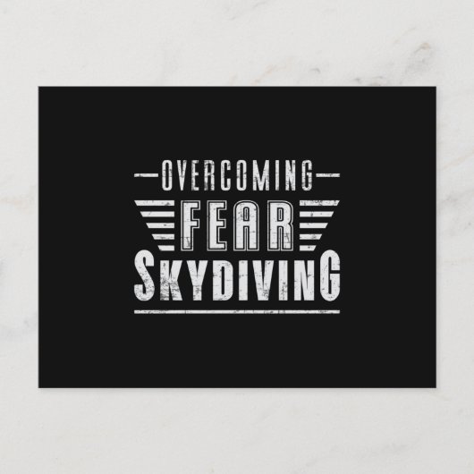 Skydive Skydive Skydiver Flugzeug Jump Funny Gift Postkarte (Vorderseite)
