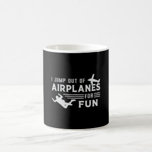 Skydive Skydive Skydiver Jump Flugzeug Funny Gesch Kaffeetasse