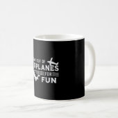 Skydive Skydive Skydiver Jump Flugzeug Funny Gift Kaffeetasse (VorderseiteRechts)