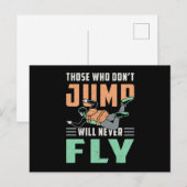 Skydive Skydive Skydiver Jump Retro Funny Gift Postkarte (Vorne/Hinten)