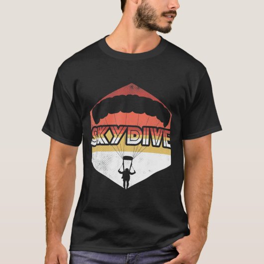 Skydive-Skydiving für Fallschirmspringen Sporttauc T-Shirt (Vorderseite)