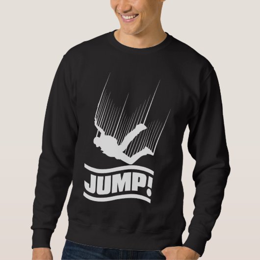 Skydive Skydiving Paraglider Freefall Jump Sweatshirt (Vorderseite)