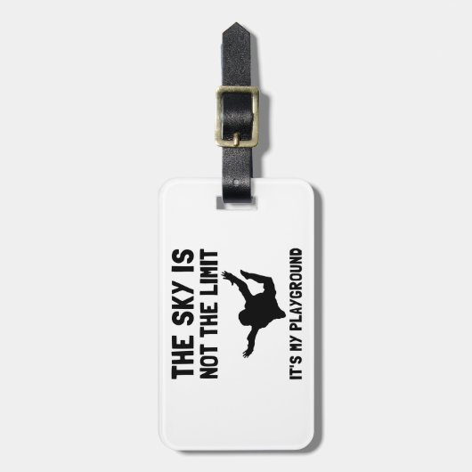 Skydive Spielplatz Gepäckanhänger (Vorderseite vertikal)