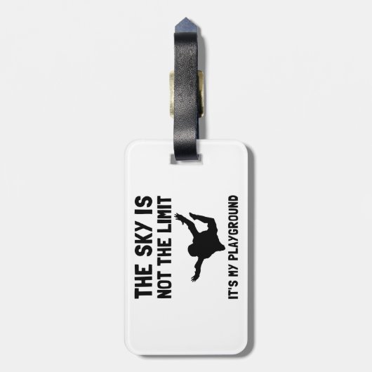 Skydive Spielplatz Gepäckanhänger (Rückseite vertikal)