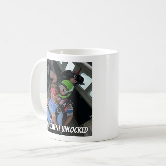 Skydive-Tasse - Errungenschaft Kaffeetasse (Vorderseite Links)