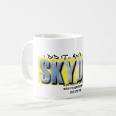 skydive, tat ich es… und lebte! kaffeetasse (Vorderseite Links)