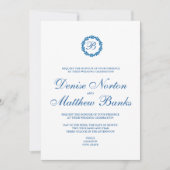 Skydiver Blue Einladung (Vorderseite)