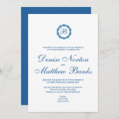 Skydiver Blue Einladung (Vorne/Hinten)