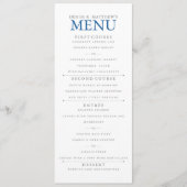 Skydiver Blue Menükarte (Vorderseite)