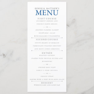 Skydiver Blue Menükarte