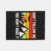 Skydiver Dont Follow Me I Do Stud Things Skydivi Fleecedecke (Vorderseite (Horizontal))