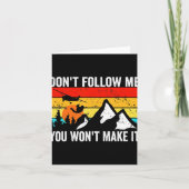 Skydiver Dont Follow Me I Do Stud Things Skydivi Karte (Vorderseite)