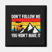 Skydiver Dont Follow Me I Do Stud Things Skydivi Magnet (Vorne)