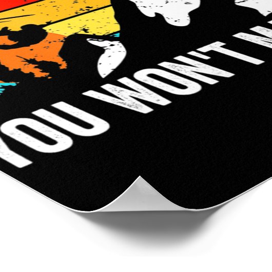 Skydiver Dont Follow Me I Do Stud Things Skydivi Poster (Ecke)