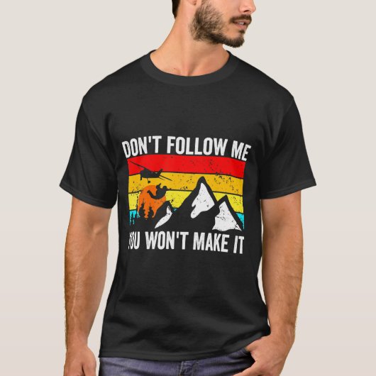 Skydiver Dont Follow Me I Do Stud Things Skydivi  T-Shirt (Vorderseite)