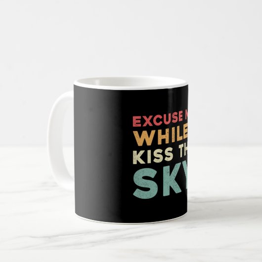 Skydiver Entschuldigung, während ich den Himmel Vi Kaffeetasse (Vorderseite Links)