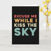 Skydiver Entschuldigung, während ich den Himmel Vi Karte (Gelbe Blume)