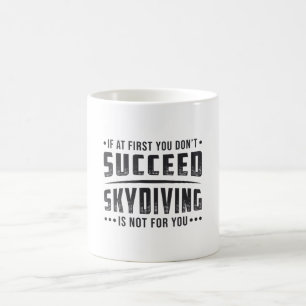 Skydiver erfolgreich Skydiving Skydive Parachute C Kaffeetasse