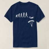 Skydiver Evolution Skydiver Parachuting T-Shirt (Design vorne)