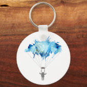 Skydiver, Fallschirm. Skydiving Sport. Fallschirms Schlüsselanhänger (Vorderseite)