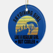 Skydiver Fallschirmspringen Fallschirm Keramik Ornament (Links)