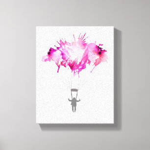 Skydiver Fallschirmspringen Fallschirmspringen Leinwanddruck