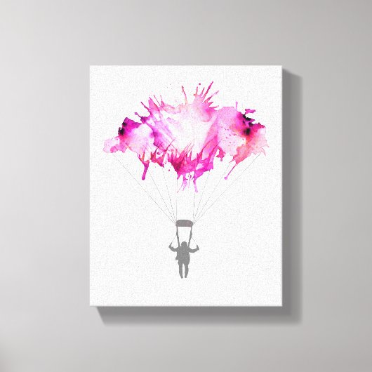 Skydiver Fallschirmspringen Fallschirmspringen Leinwanddruck (Vorderseite)