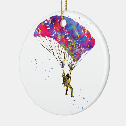 Skydiver Keramik Ornament (Links)