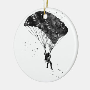 Skydiver Keramik Ornament