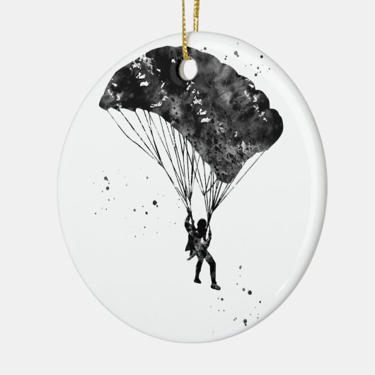Skydiver Keramik Ornament (Links)