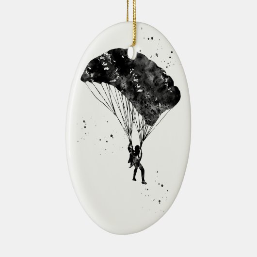 Skydiver Keramik Ornament (Rechts)