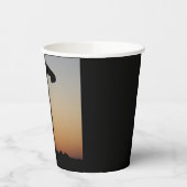 Skydiver Parachute bei Sunset Pappbecher (Links)