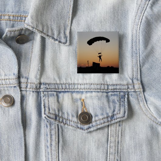 Skydiver Parachute bei Sunset Sky Diver Button (Beispiel)