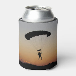 Skydiver Parachute bei Sunset Sky Diver Dosenkühler