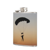 Skydiver Parachute bei Sunset Sky Diver Flachmann (Links)