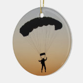 Skydiver Parachute bei Sunset Sky Diver Keramik Ornament (Links)