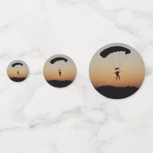 Skydiver Parachute bei Sunset Sky Diver Konfetti (Vorderseiten)