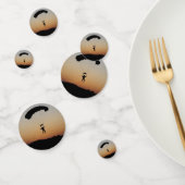 Skydiver Parachute bei Sunset Sky Diver Konfetti (Gruppe)