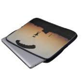 Skydiver Parachute bei Sunset Sky Diver Laptopschutzhülle (Vorne Knopf)