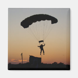 Skydiver Parachute bei Sunset Sky Diver Magnet