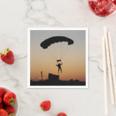 Skydiver Parachute bei Sunset Sky Diver Serviette (Beispiel)