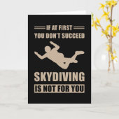 Skydiver Parachute Karte (Gelbe Blume)