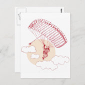 Skydiver Postkarte (Vorne/Hinten)