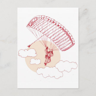 Skydiver Postkarte