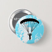 Skydiver Silhouette Button (Vorne & Hinten)
