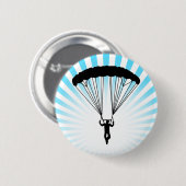 Skydiver-Silhouette Button (Vorne & Hinten)
