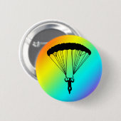 Skydiver-Silhouette Button (Vorne & Hinten)