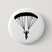 Skydiver Silhouette Button (Vorderseite)