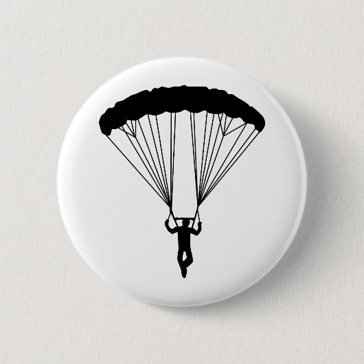 Skydiver Silhouette Button (Vorderseite)